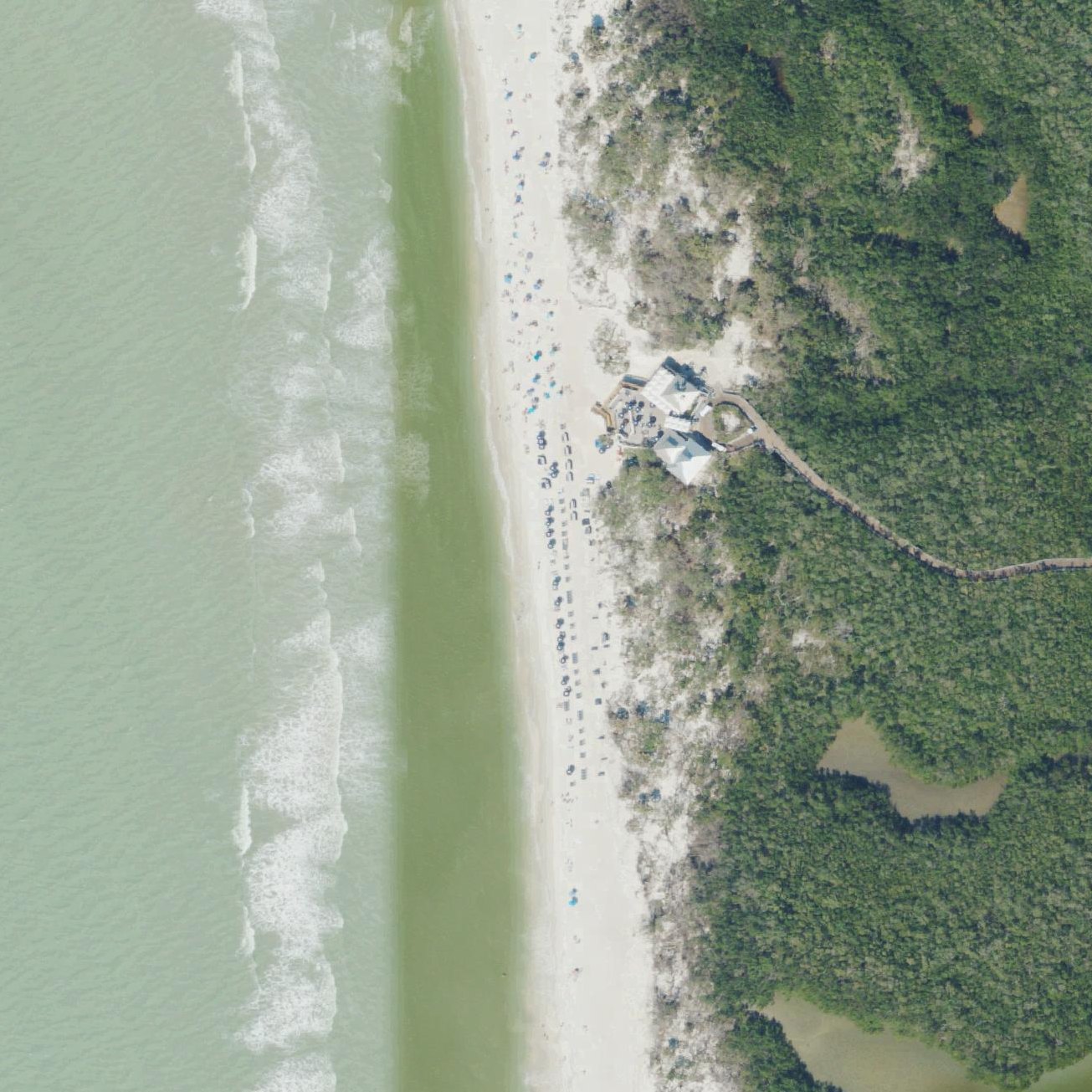 Aerial map of Clam Pass Beach