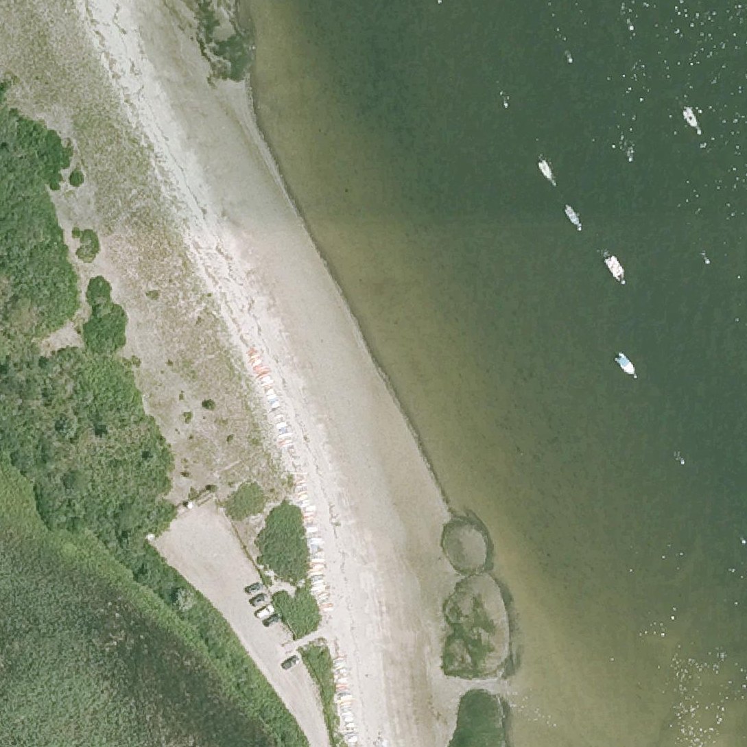 Aerial map of Clark Beach