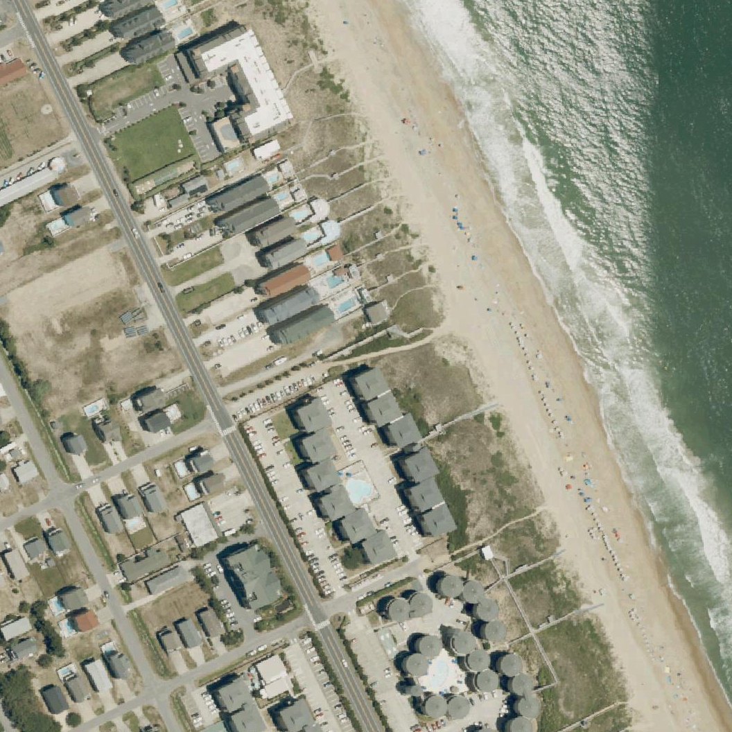 Aerial map of Clark Street Beach Access