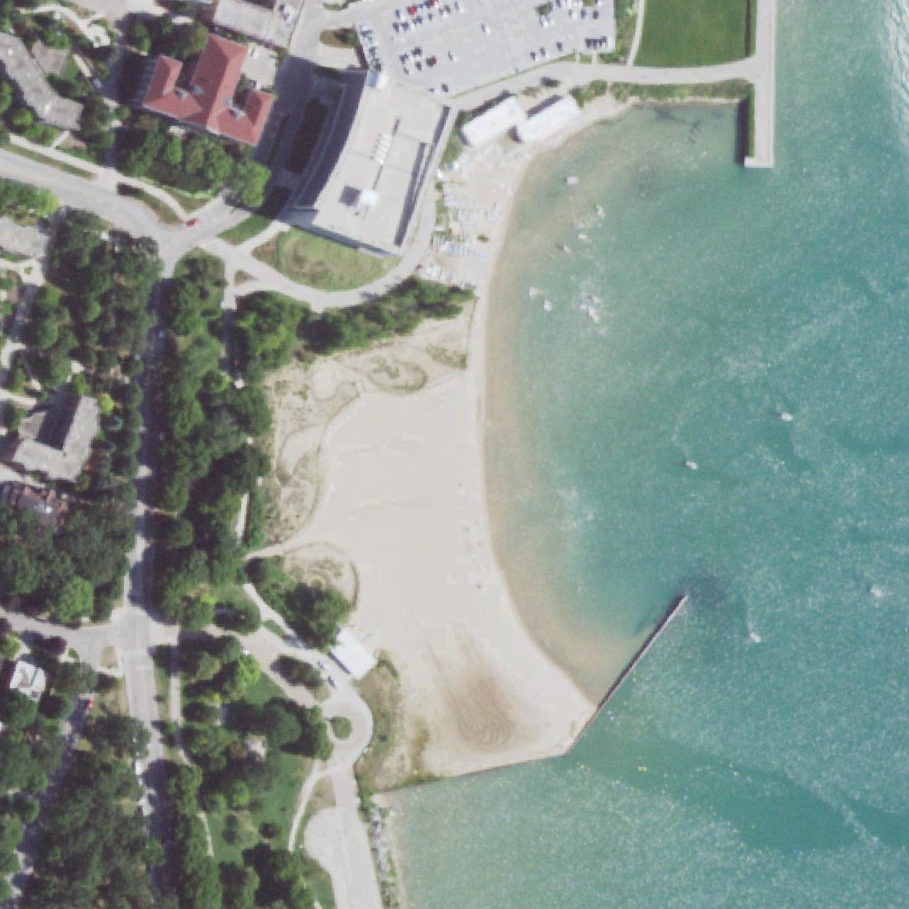 Aerial map of Clark Street Beach
