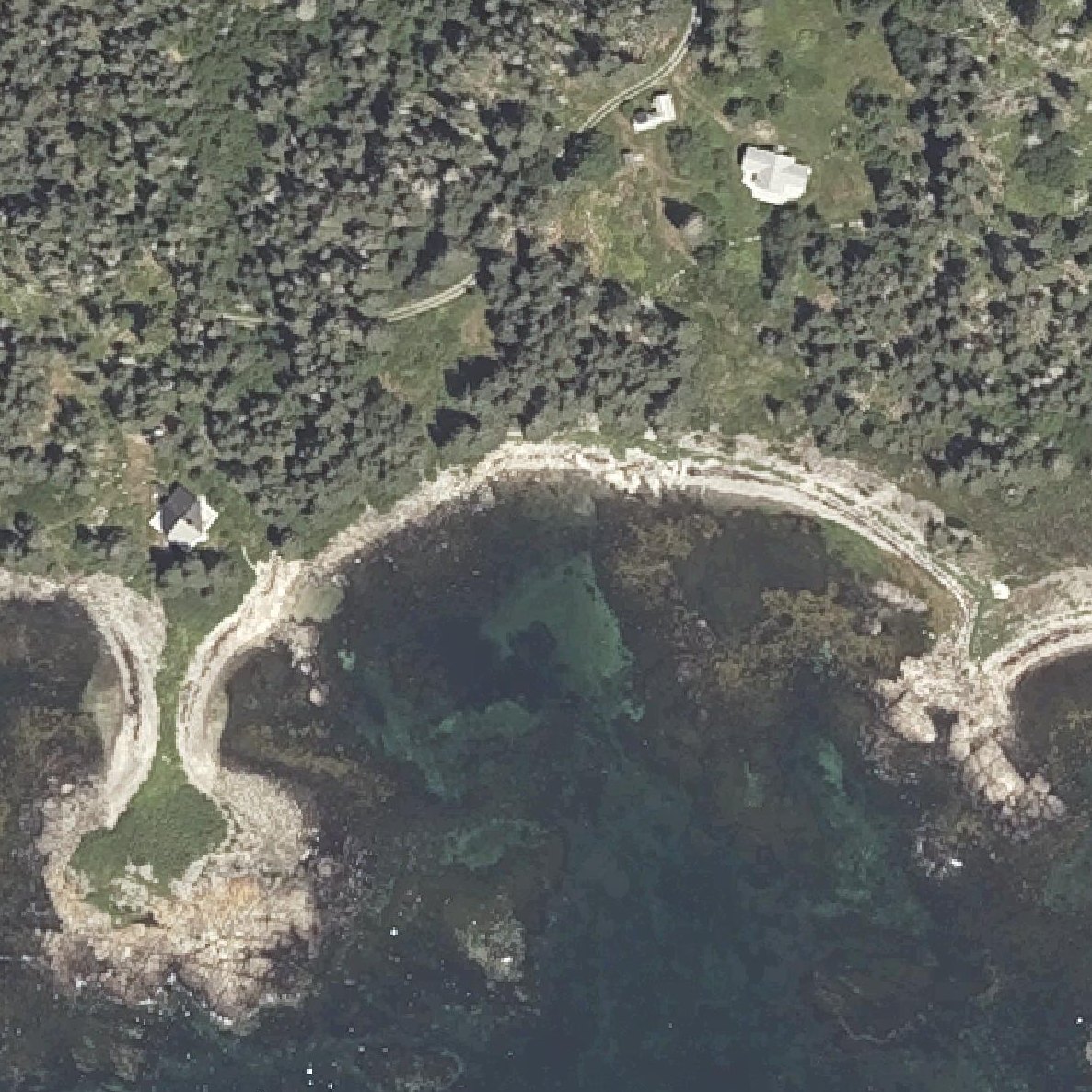 Aerial map of Clayfers Beach