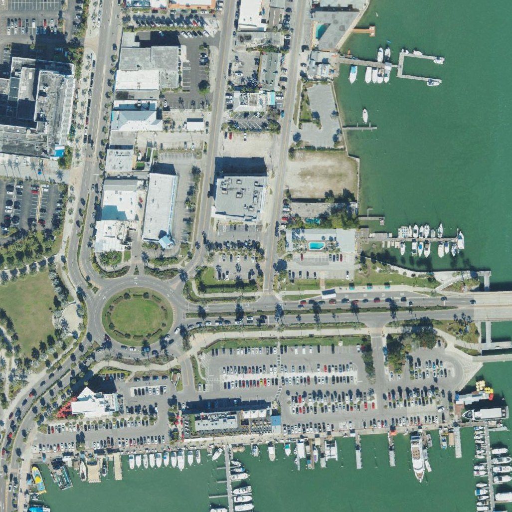 Aerial map of Clearwater Beach Jet Ski Tours