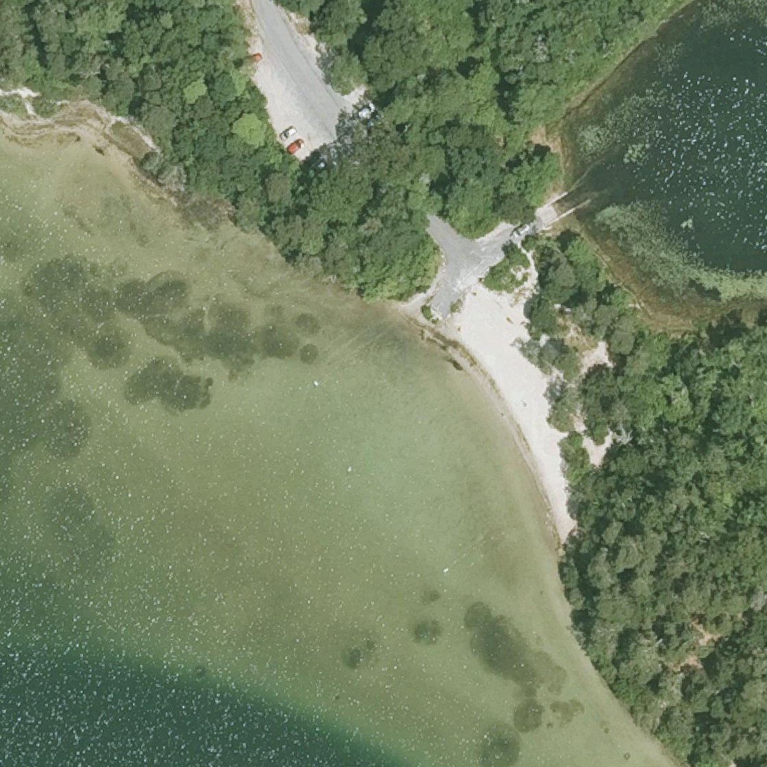 Aerial map of Cliff Pond Beach