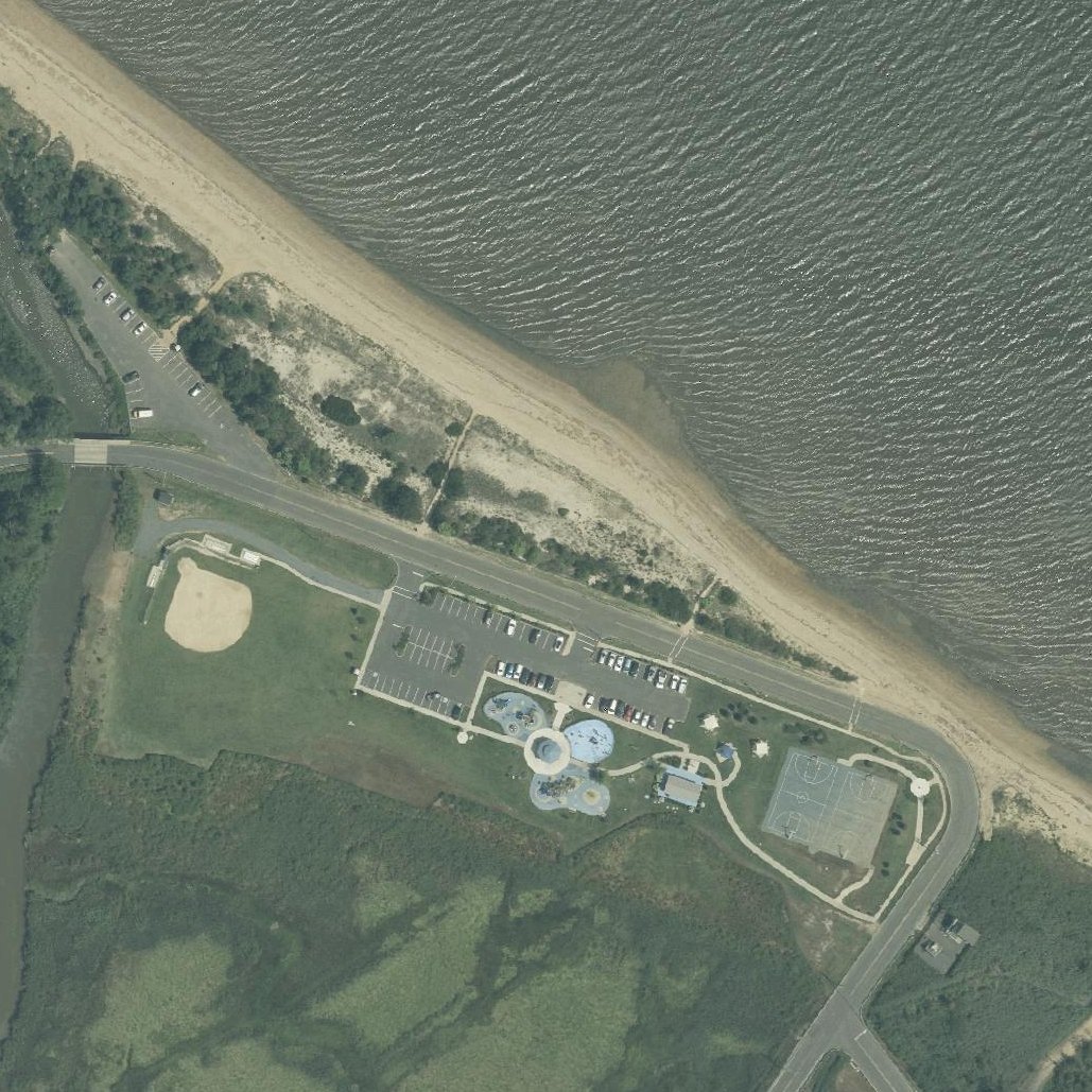 Aerial map of Cliffwood Beach