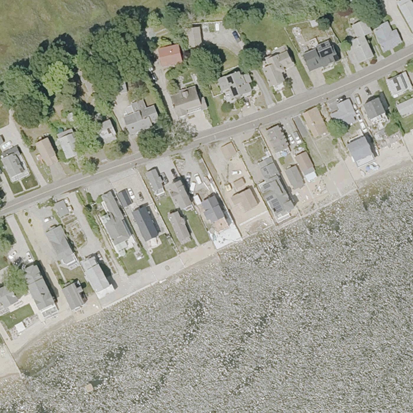 Aerial map of Clinton Beach