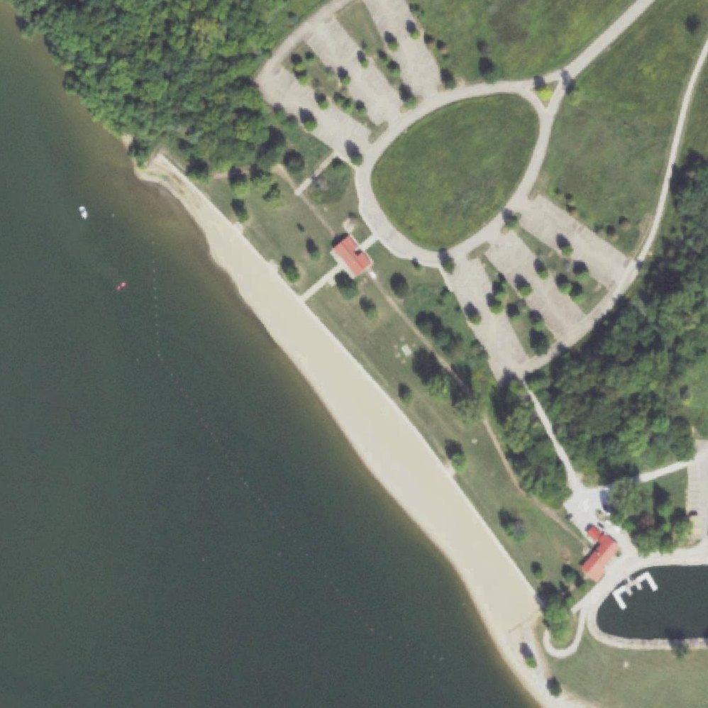Aerial map of Clinton Beach