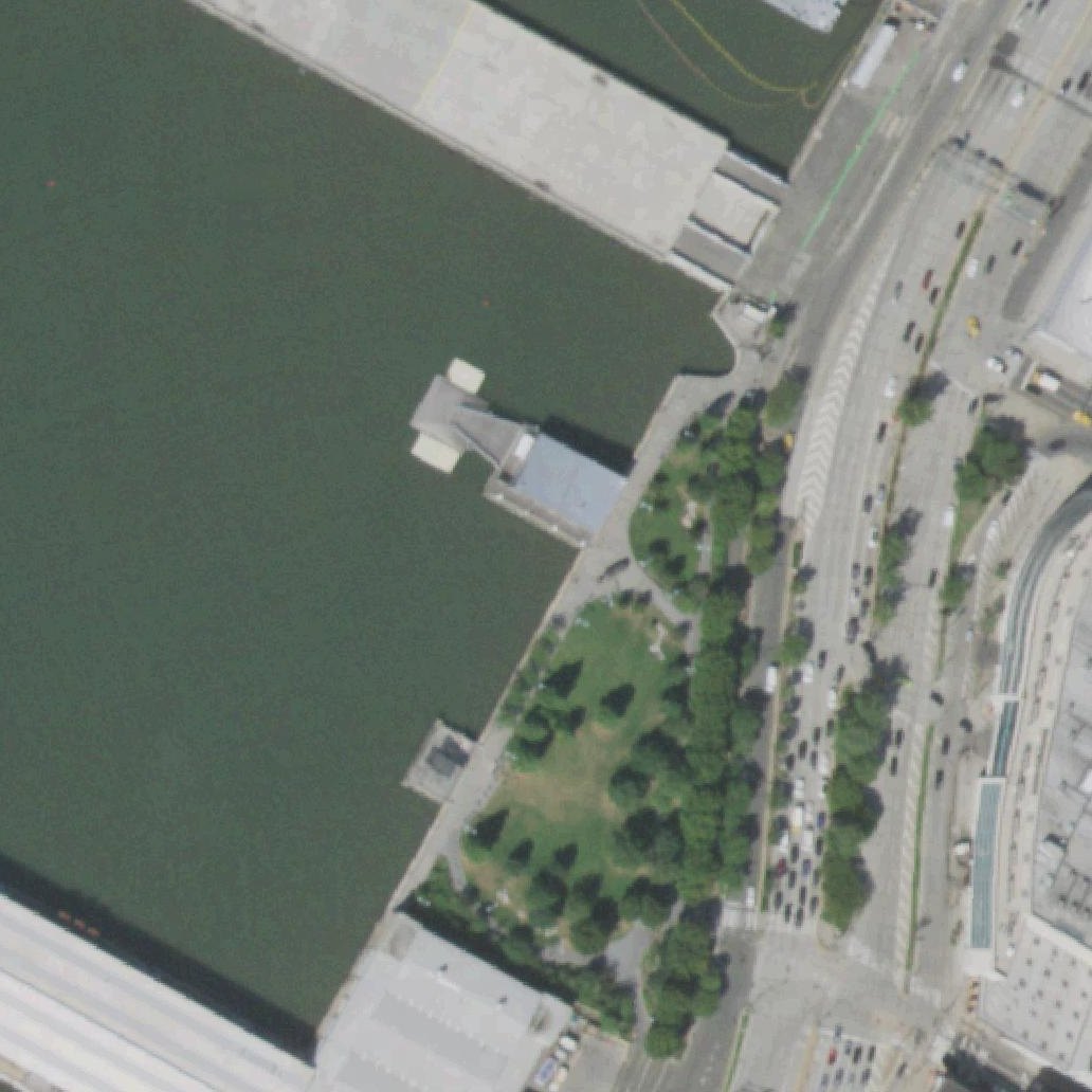Aerial map of Clinton Cove at Hudson River Park
