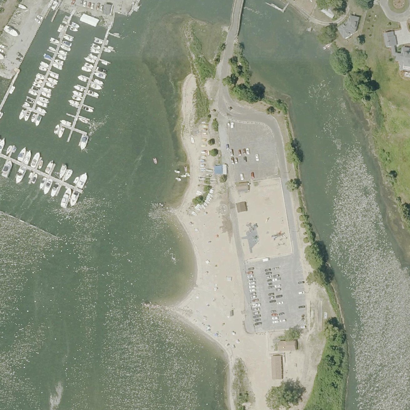 Aerial map of Clinton Town Beach