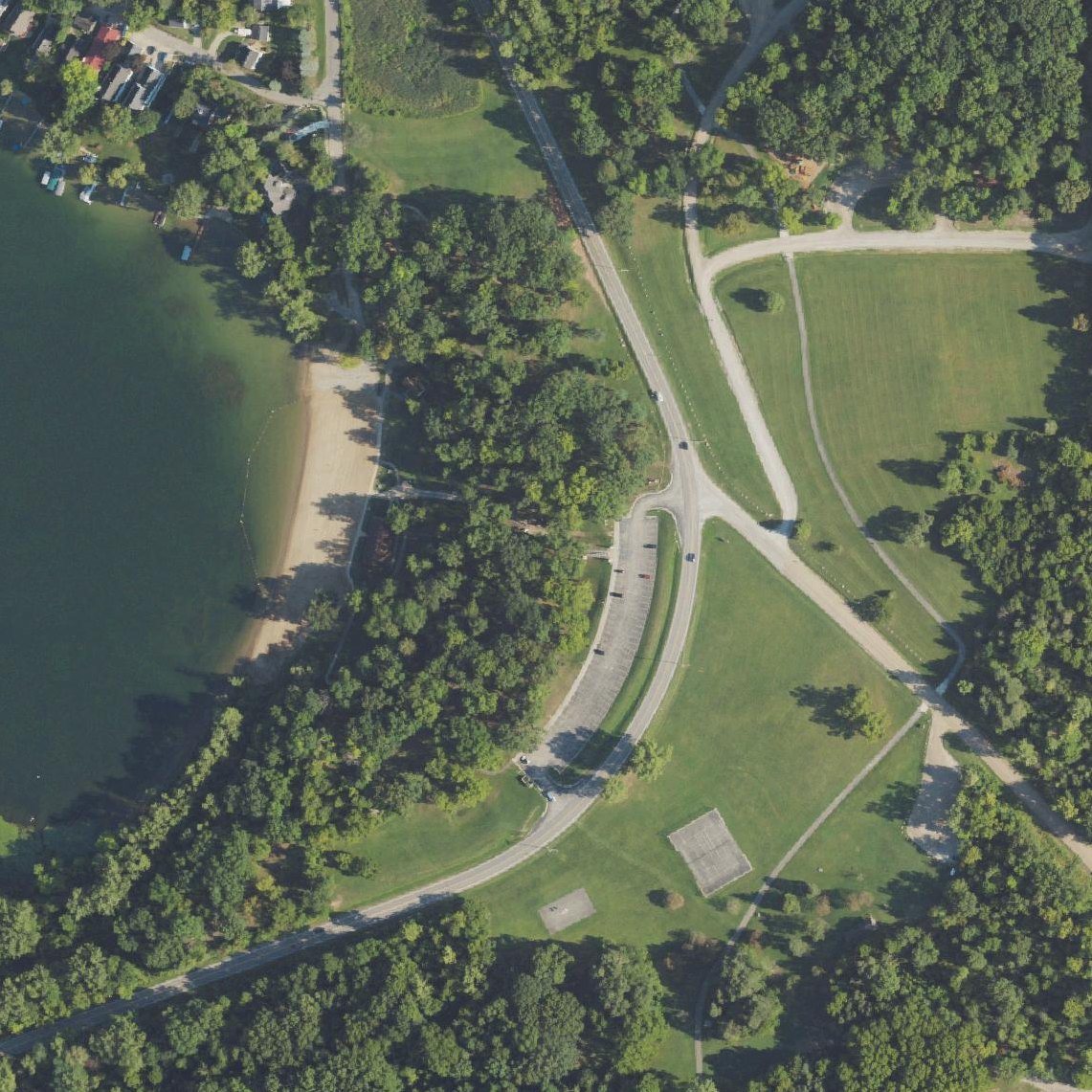 Aerial map of Clover Beach