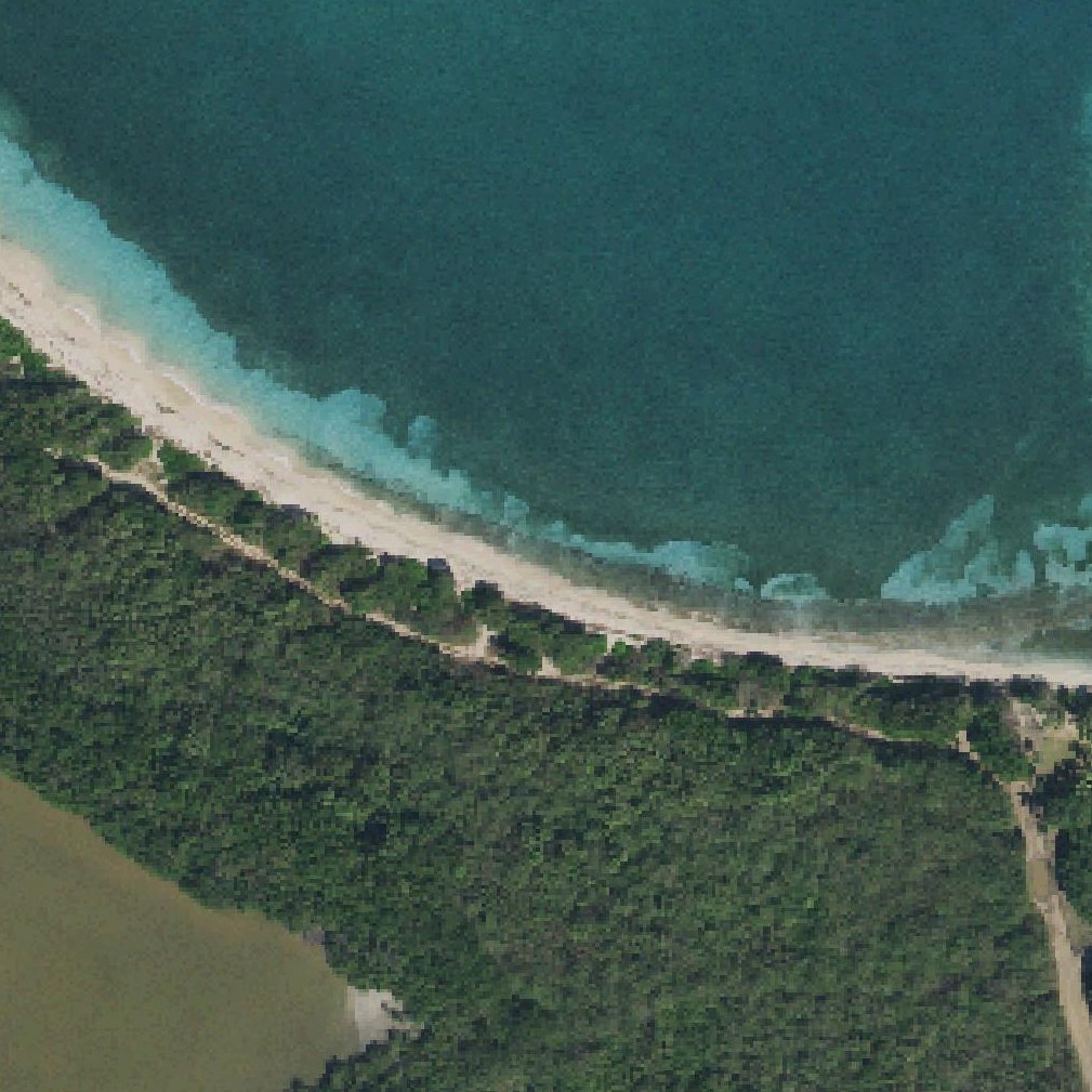 Aerial map of Coakley Bay Beach