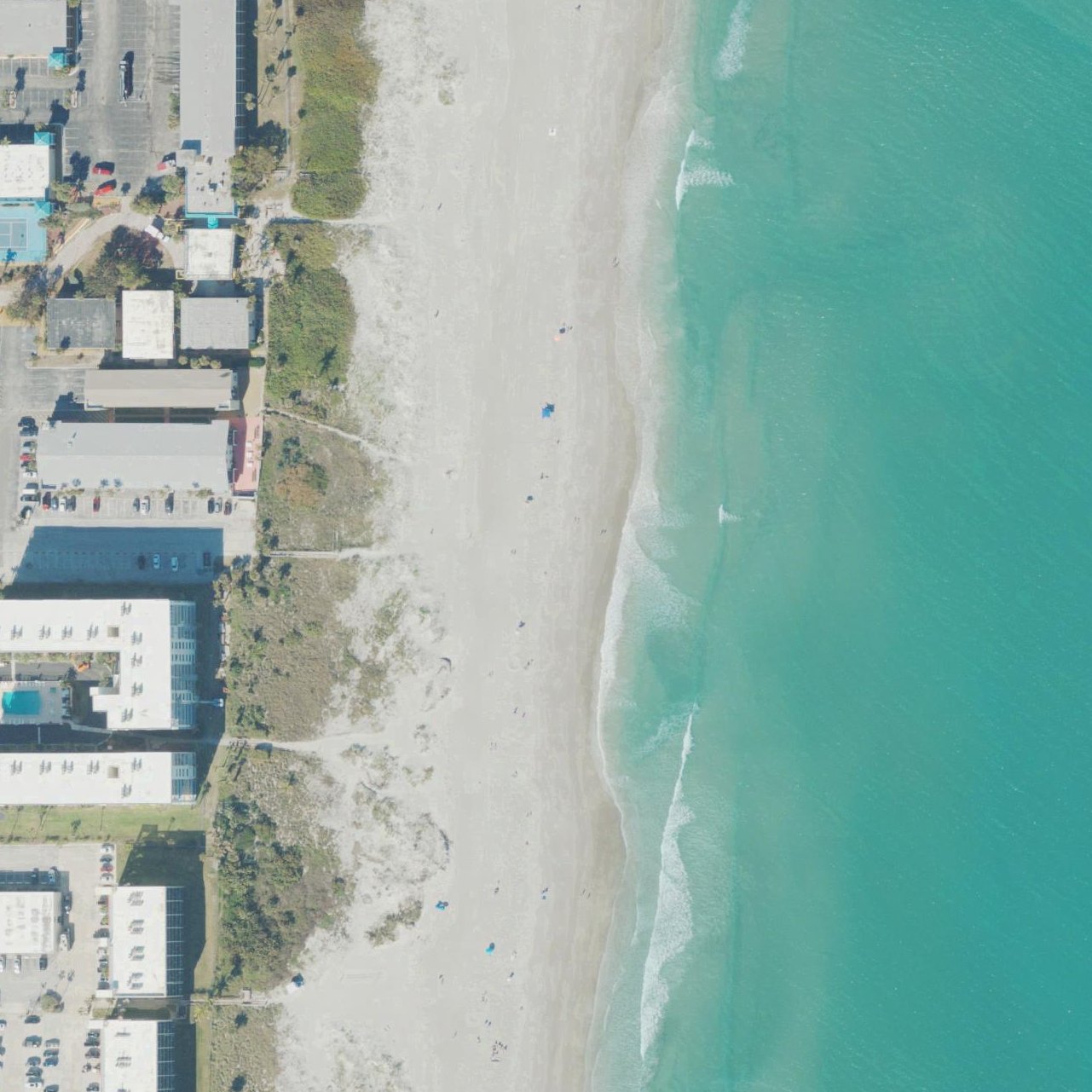 Aerial map of Cocoa Beach