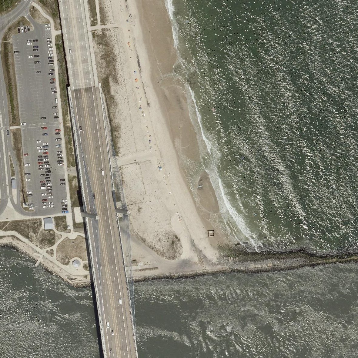 Aerial map of Coin Beach