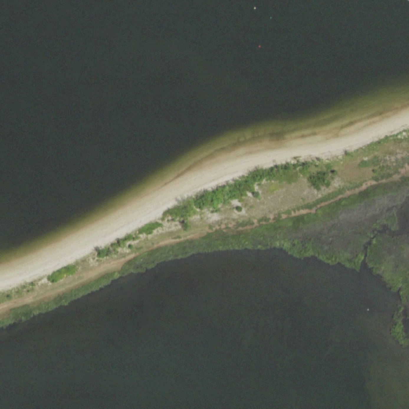 Aerial map of Cold Spring Beach