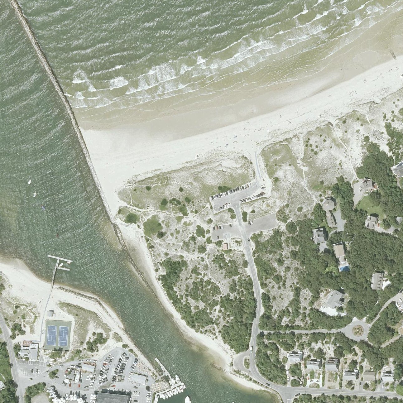 Aerial map of Cold Storage Beach