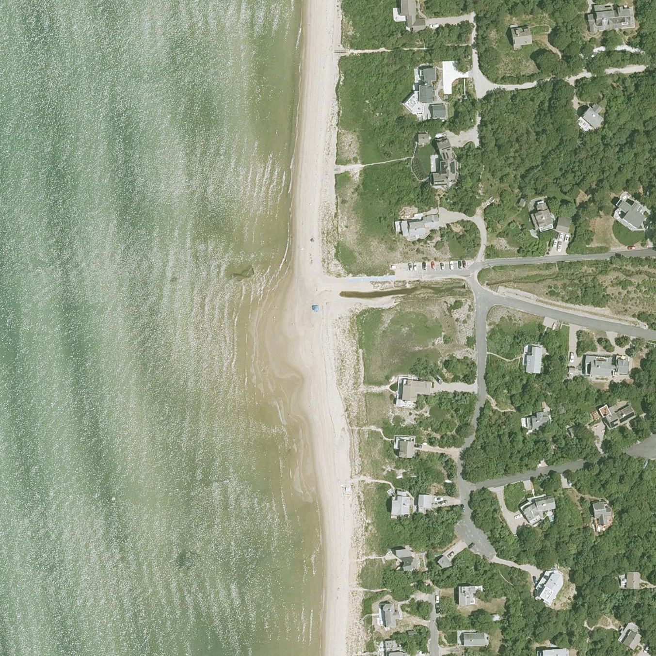 Aerial map of Cole Beach