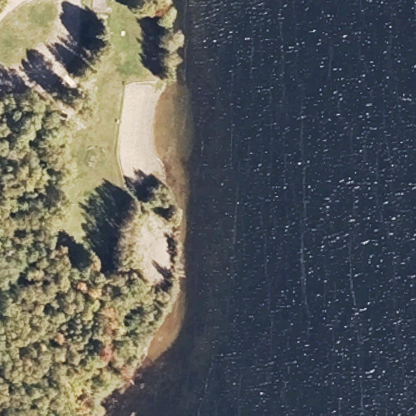 Aerial map of Cole's Landing Beach