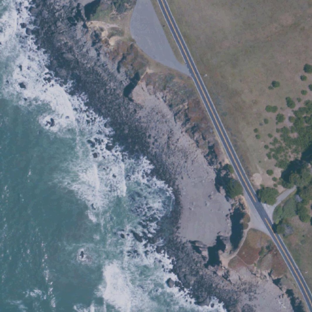 Aerial map of Coleman Beach