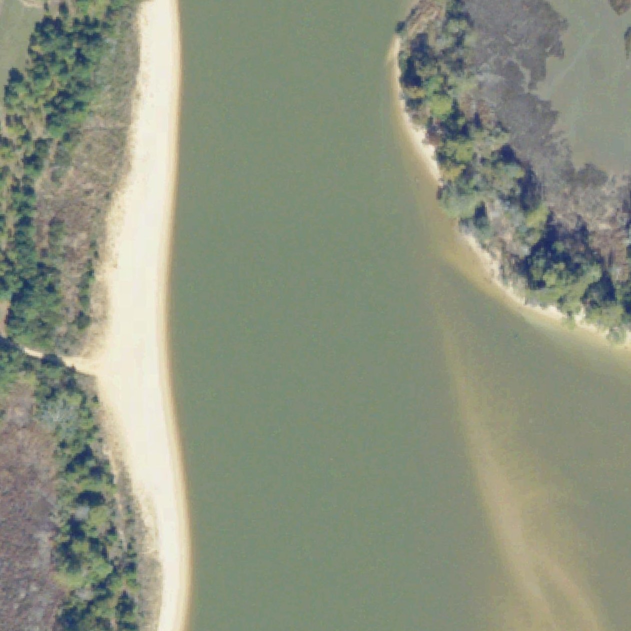 Aerial map of College Creek Beach