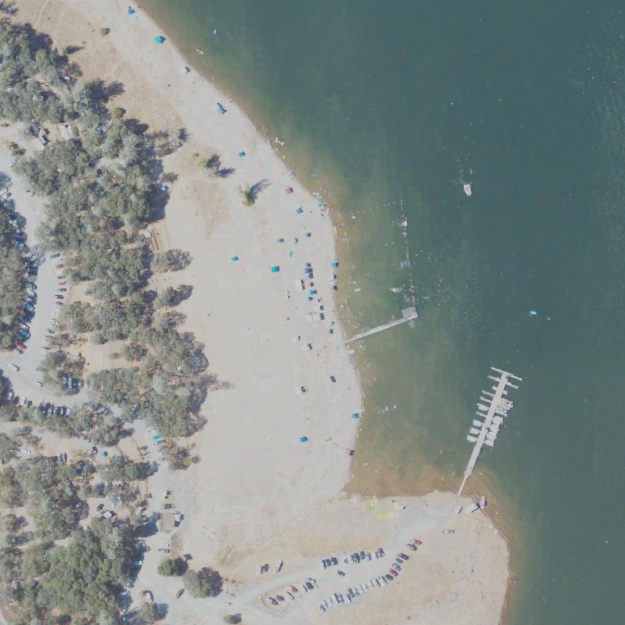 Aerial map of Collins Lake Beach