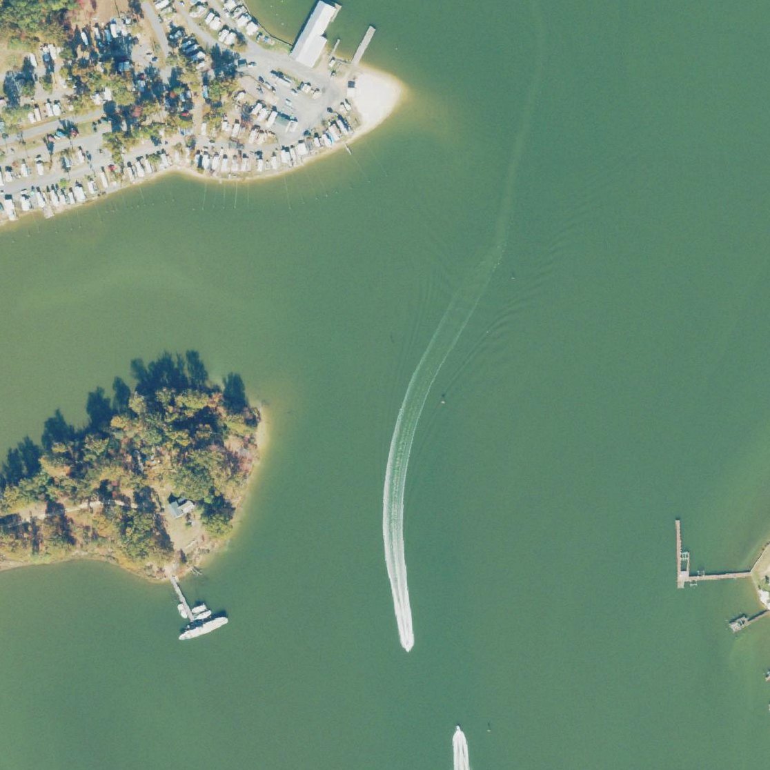 Aerial map of Colonial Beach Public Dog Park (Robin Grove Park)