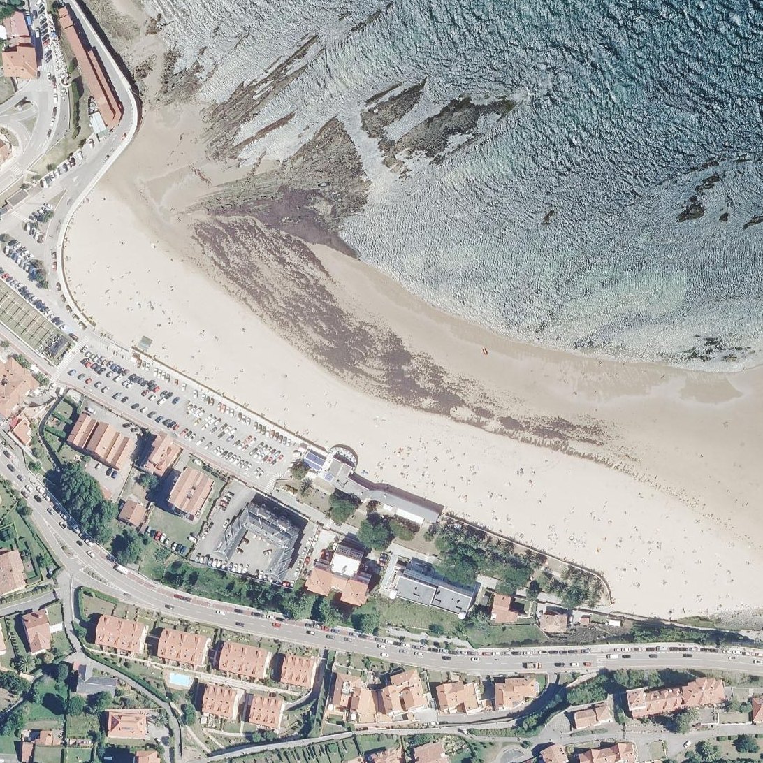 Aerial map of Comillas Beach