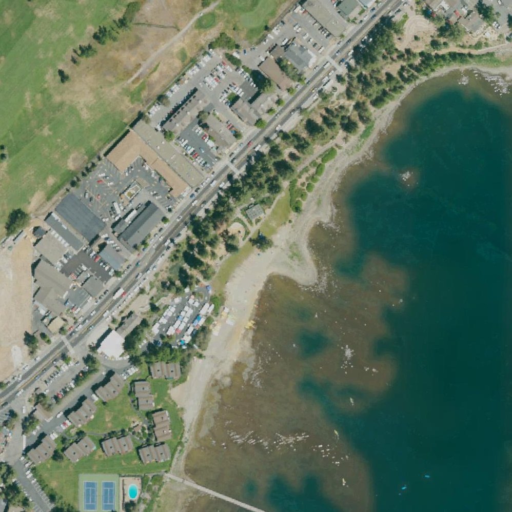 Aerial map of Commons Beach