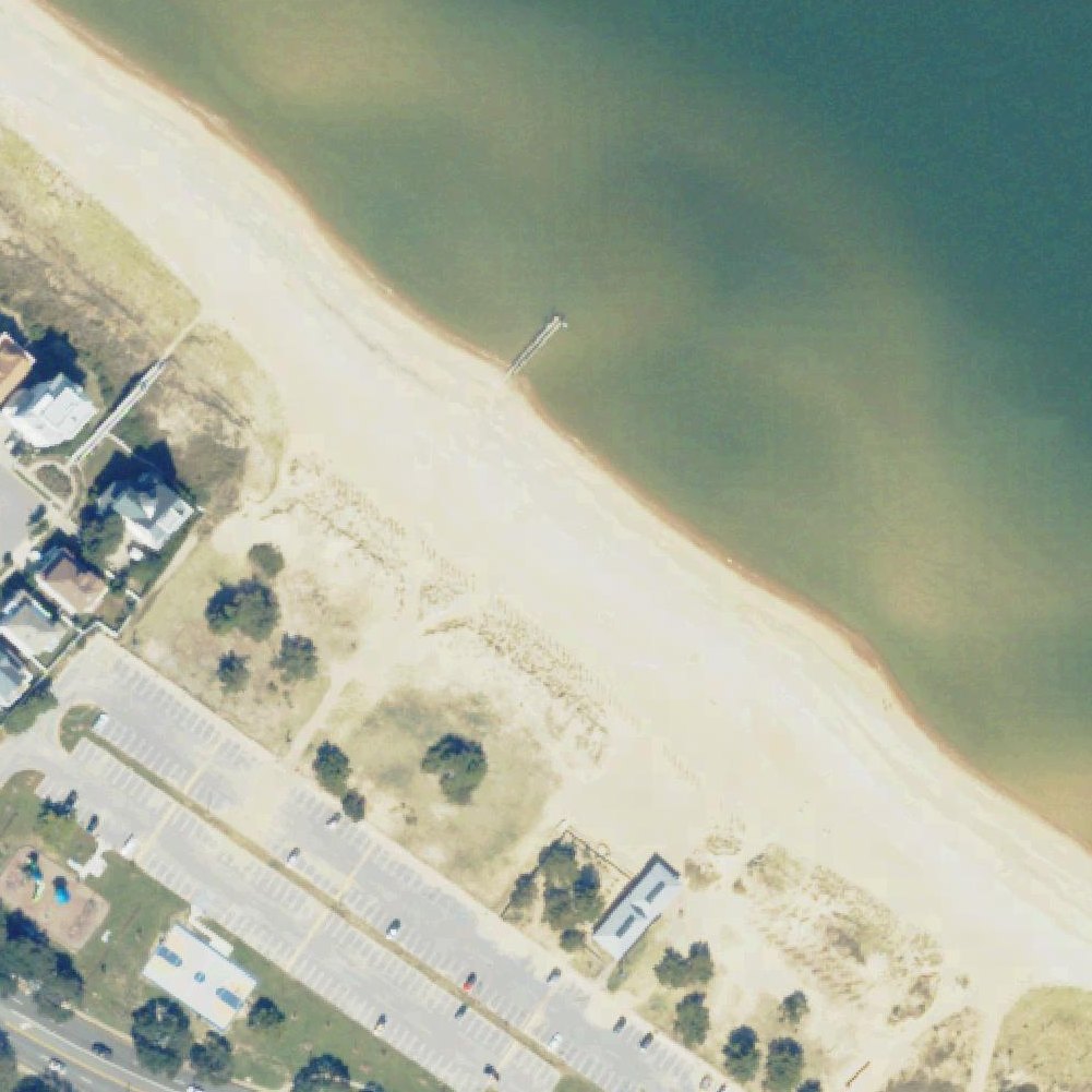 Aerial map of Community Beach Park