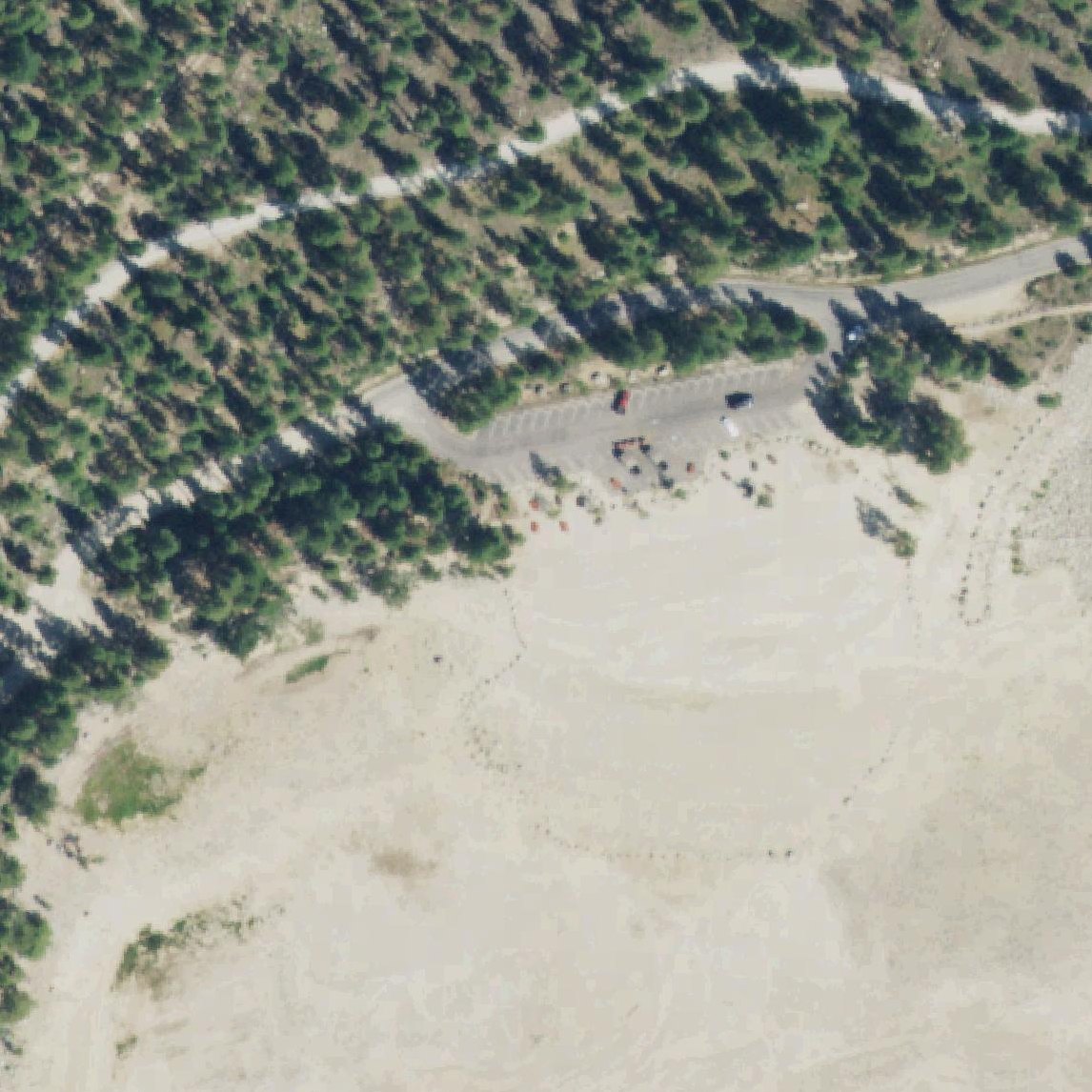 Aerial map of Como Swimming Beach
