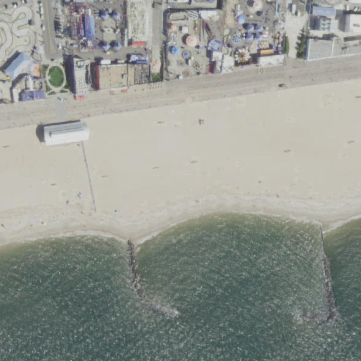Aerial map of Coney Island Beach