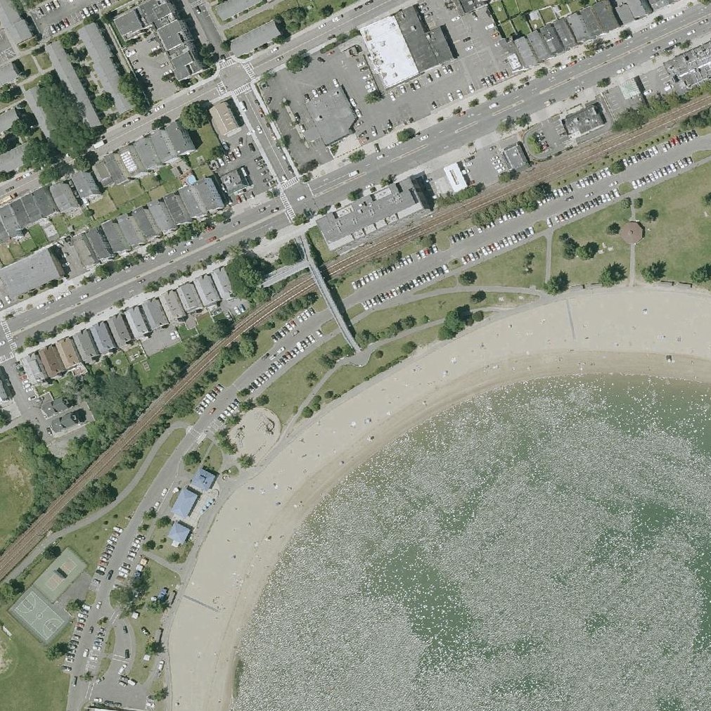 Aerial map of Constitution Beach