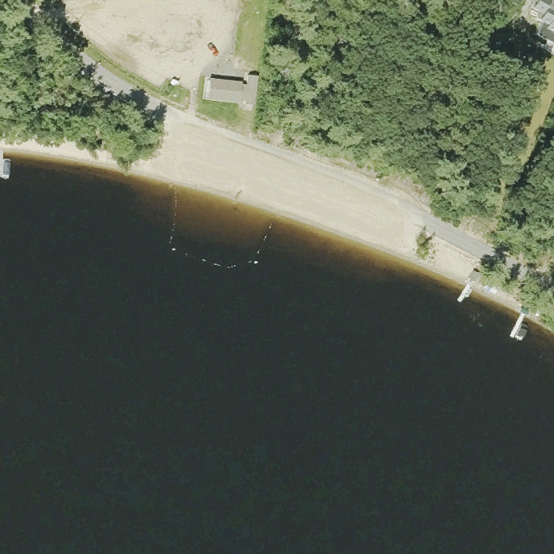 Aerial map of Contoocook Lake Public Beach