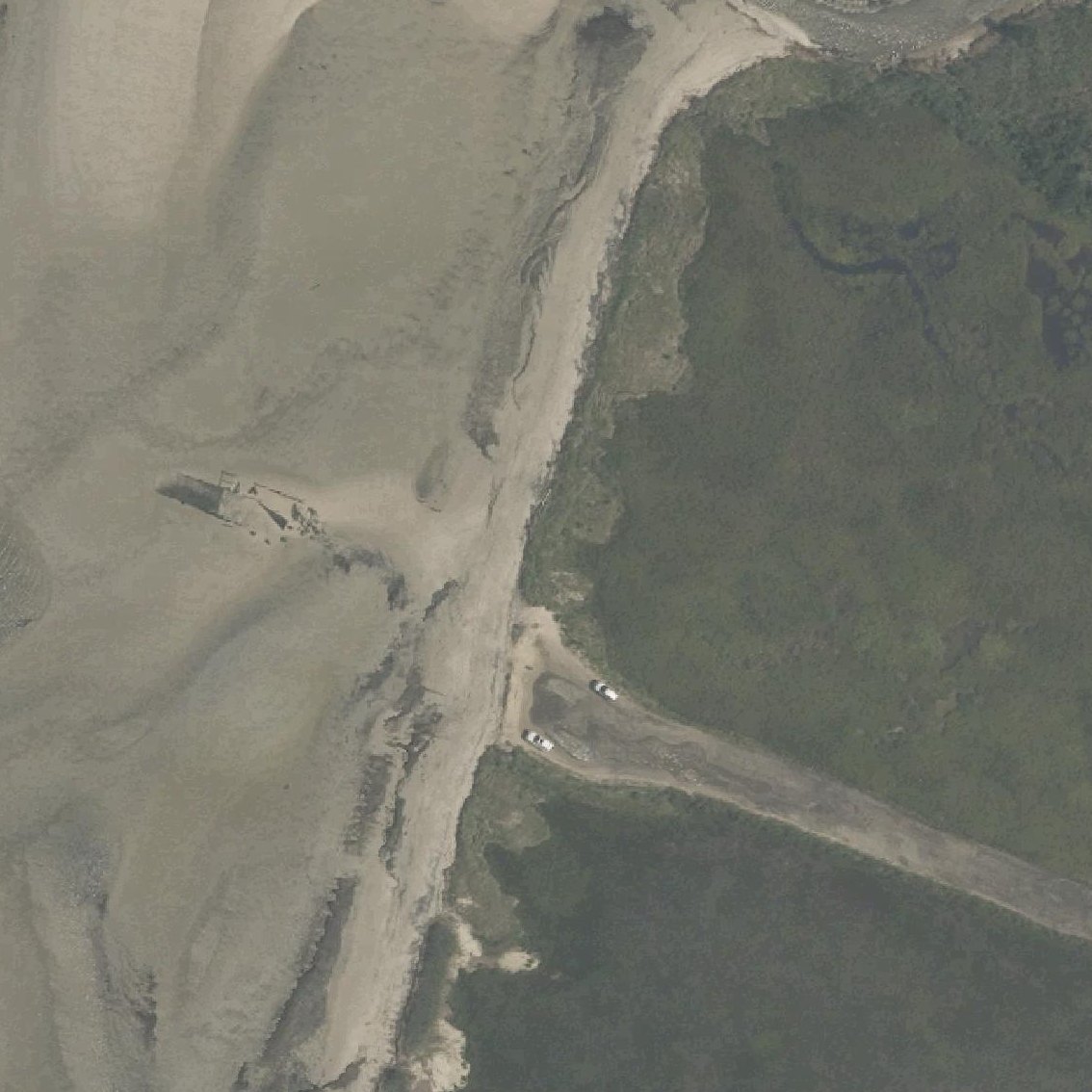 Aerial map of Cooks Beach