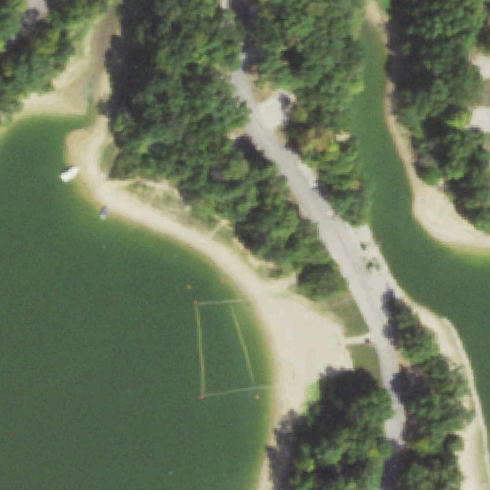 Aerial map of Coon Creek Beach