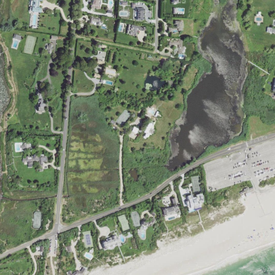 Aerial map of Cooper's Beach