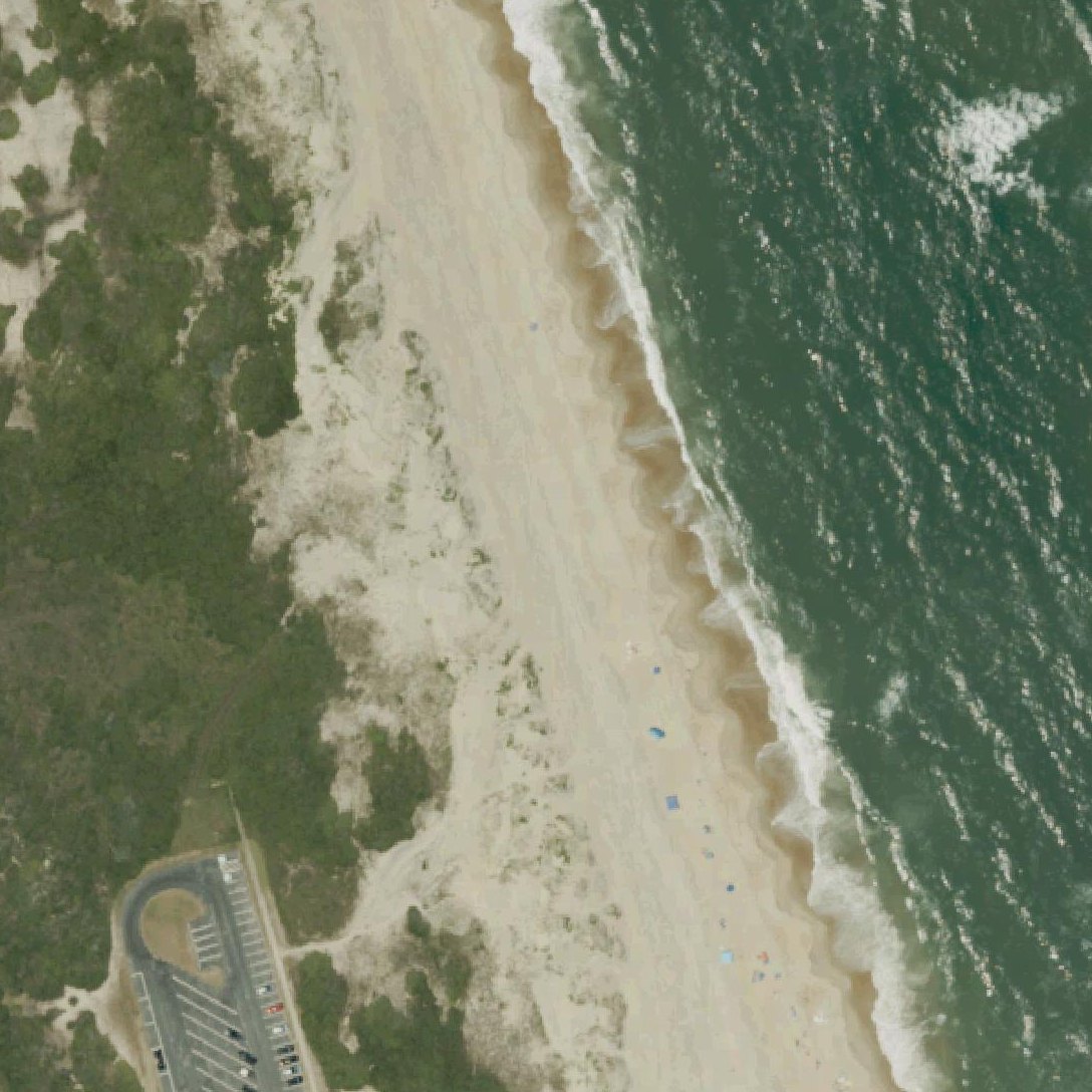 Aerial map of Coquina Beach