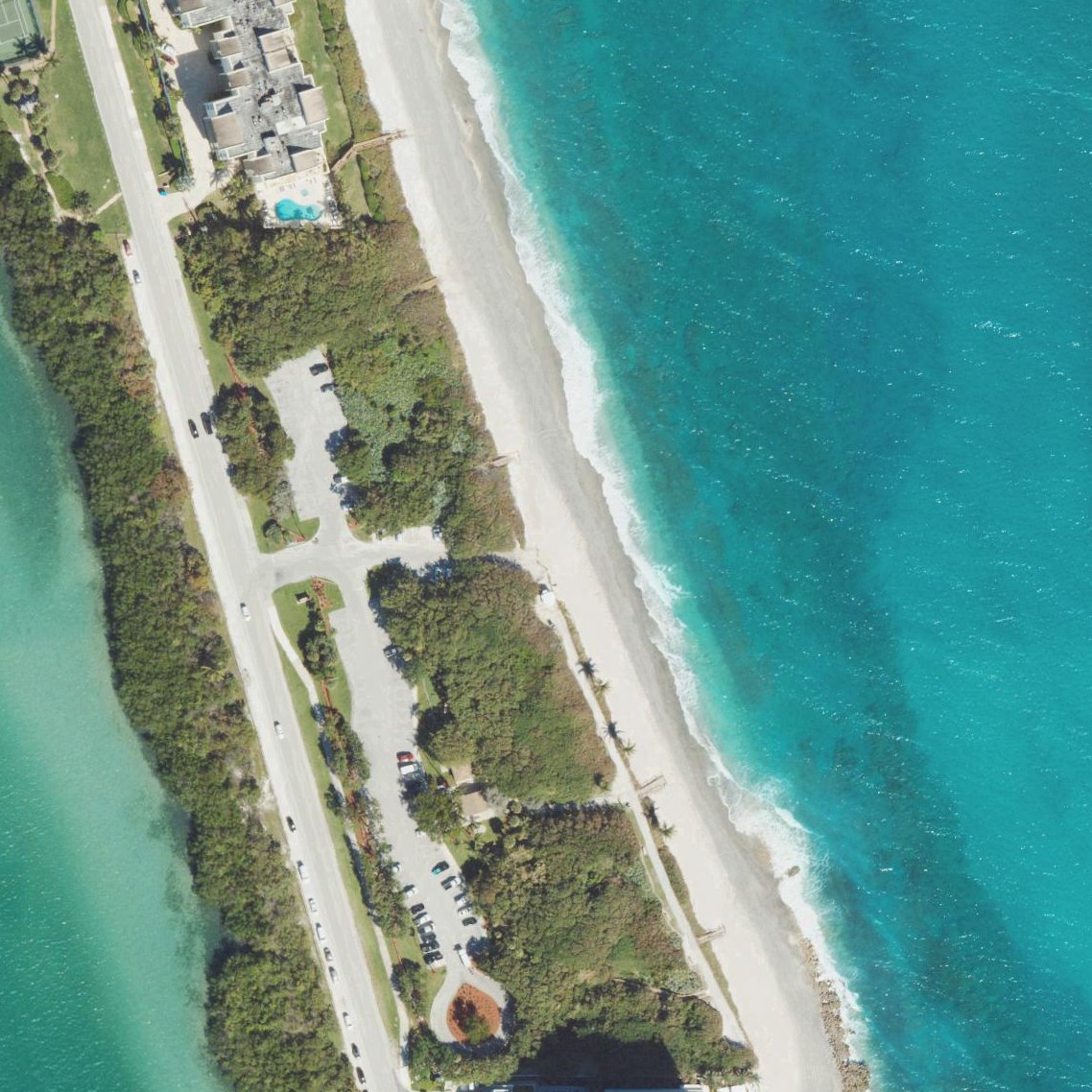 Aerial map of Coral Cove Park