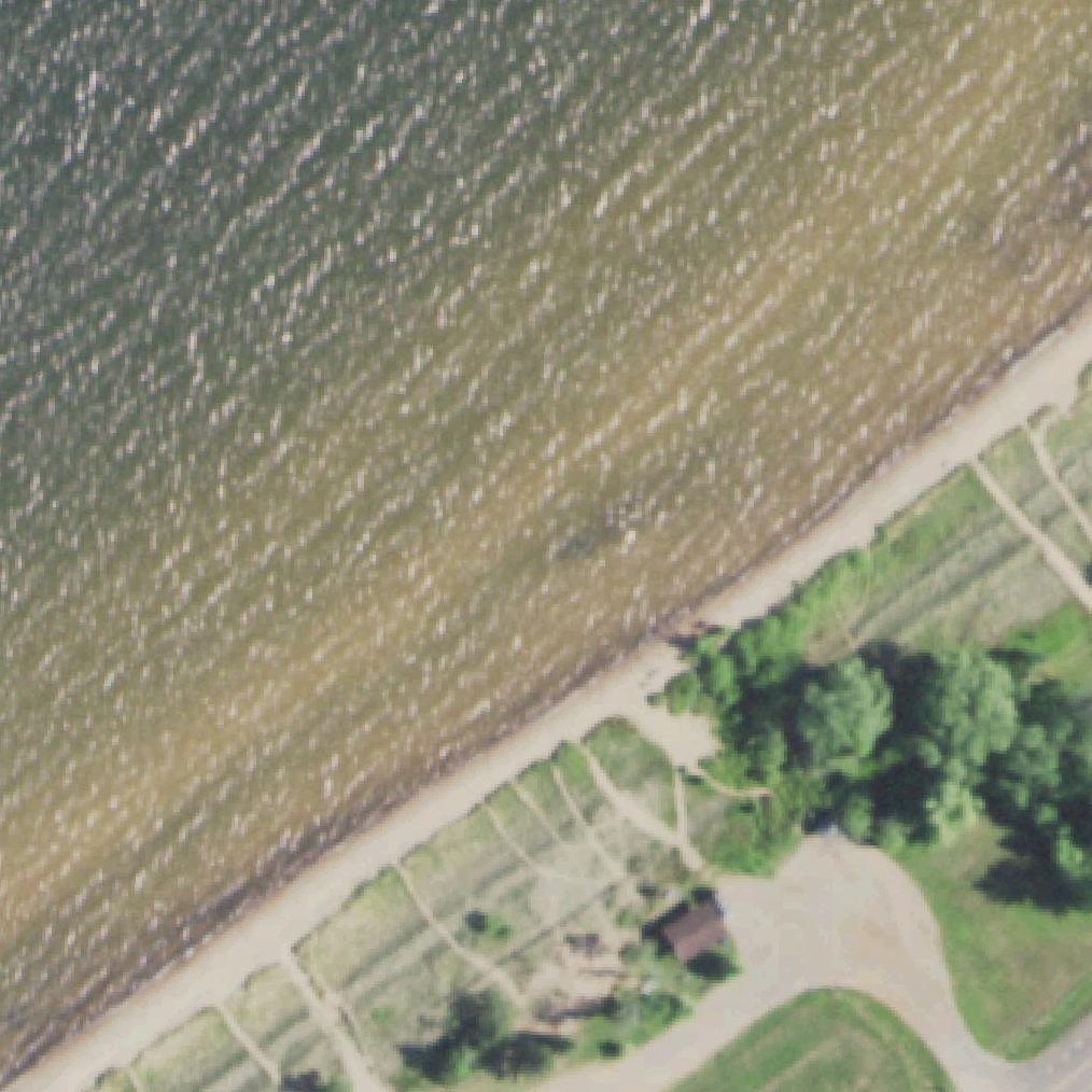Aerial map of Corny Beach