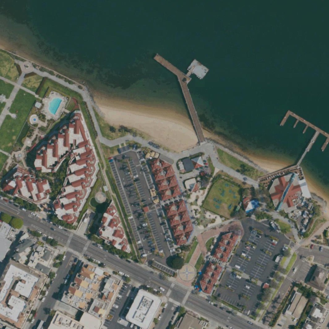 Aerial map of Coronado Beach