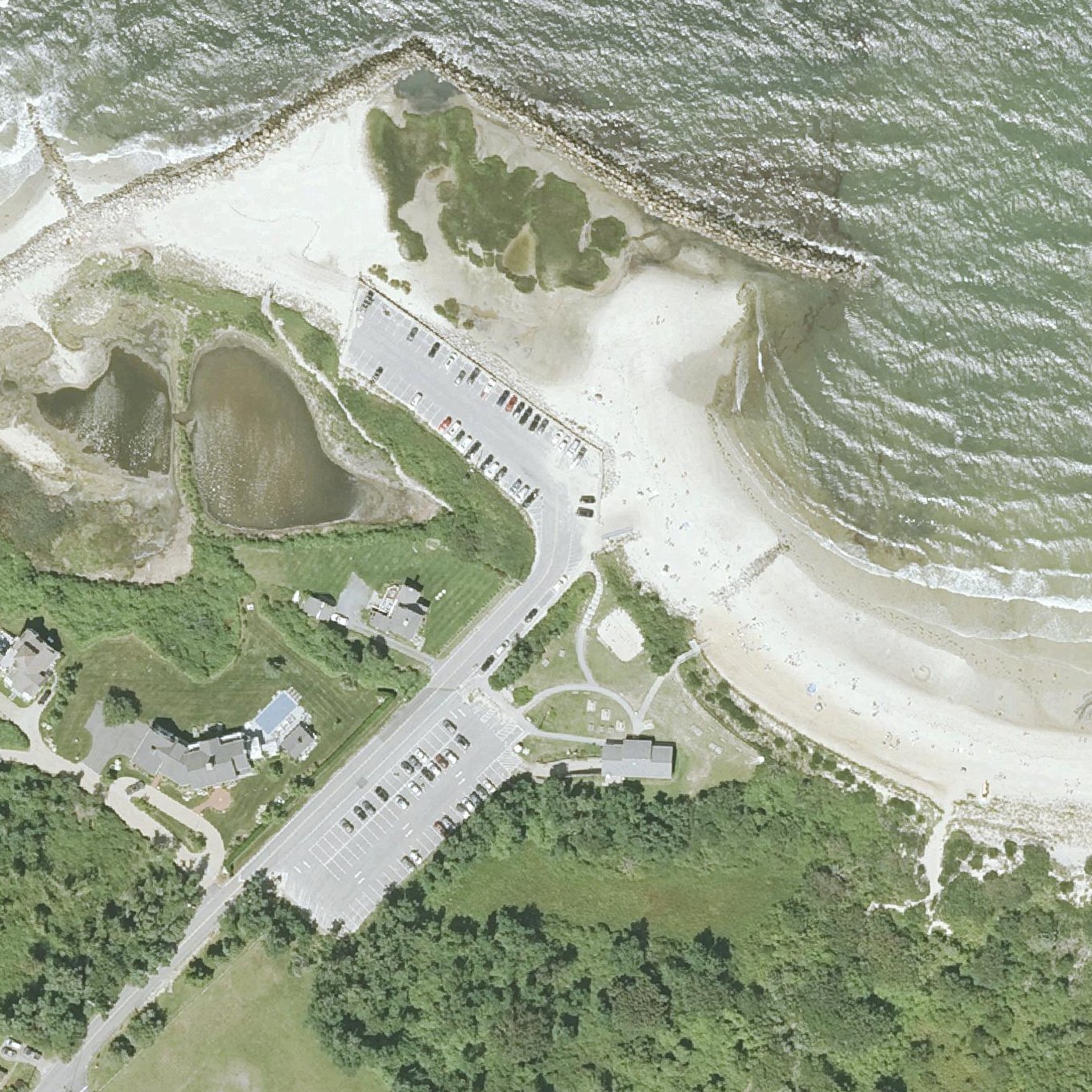 Aerial map of Corporation Beach