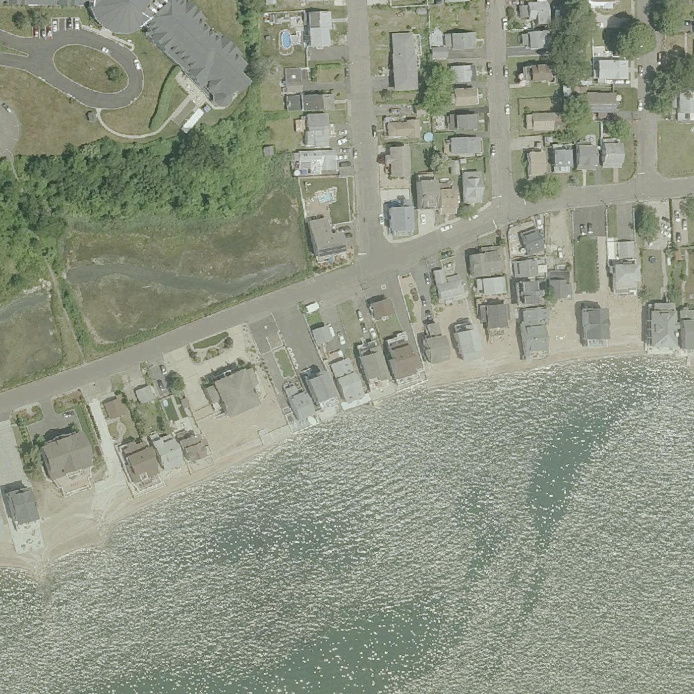 Aerial map of Cosey Beach
