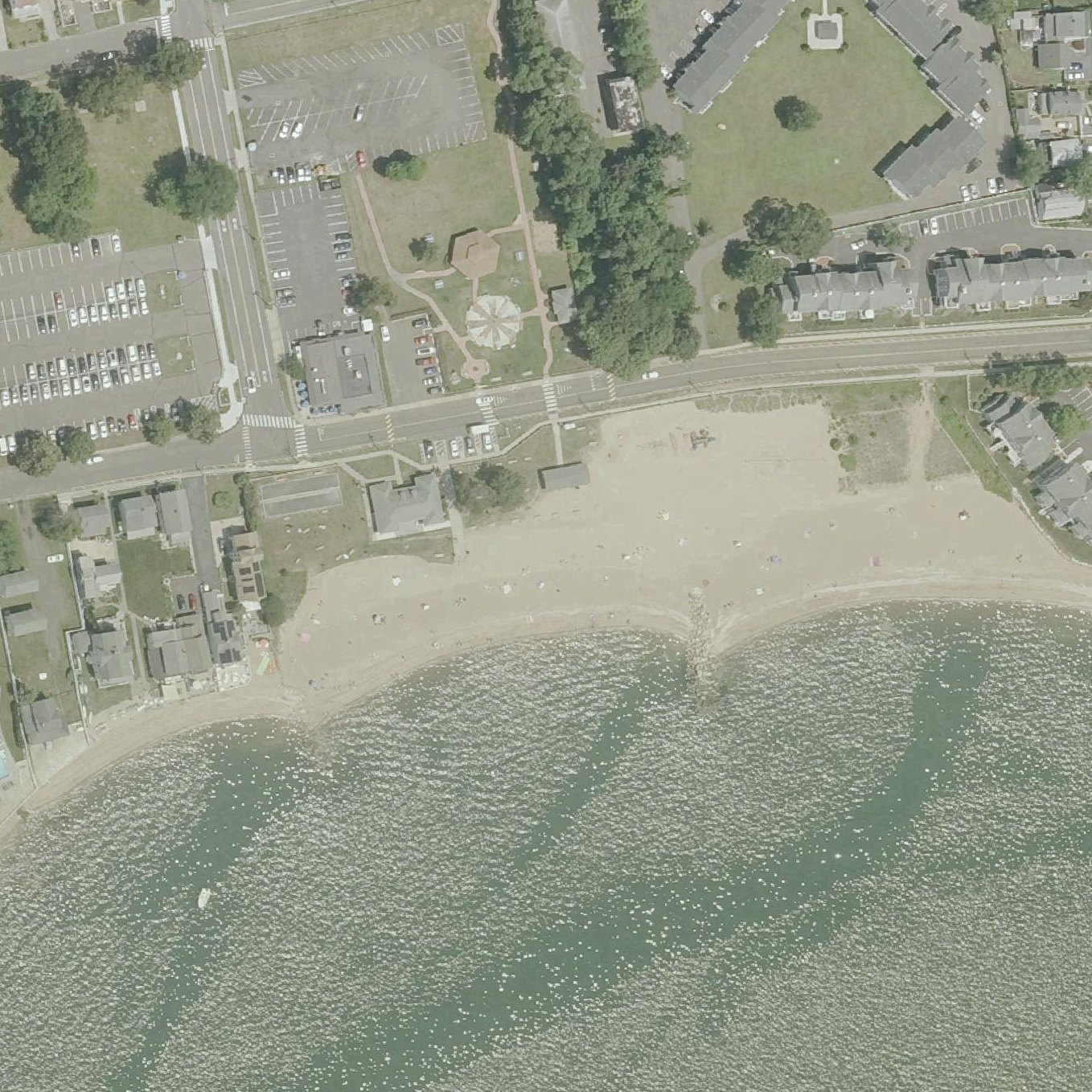 Aerial map of Cosey Beach Park