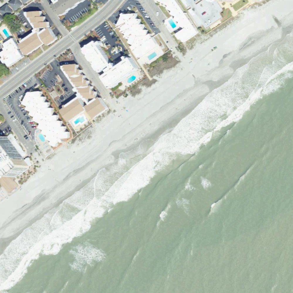 Aerial map of Cottage Beach