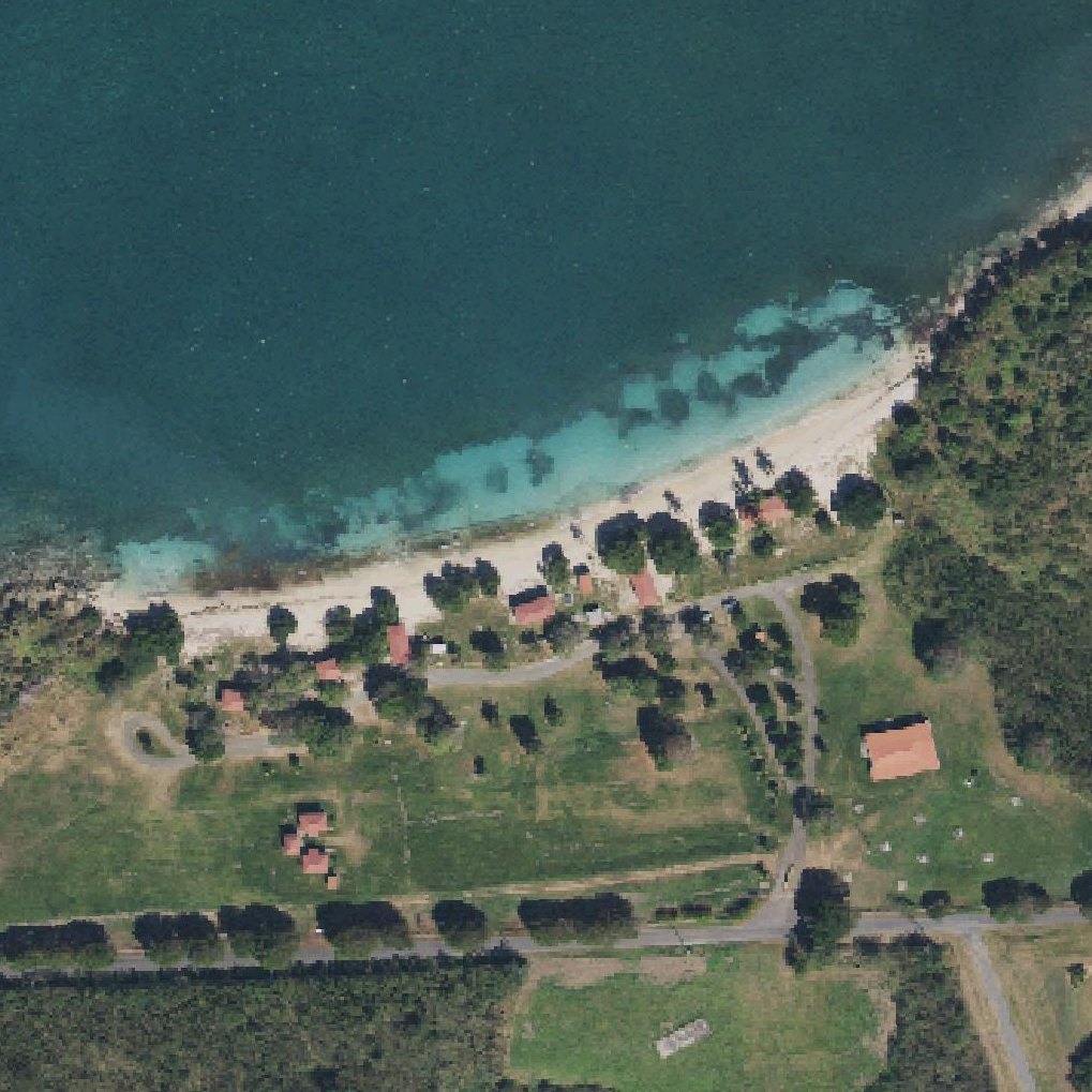 Aerial map of Cottongarden Bay Beach