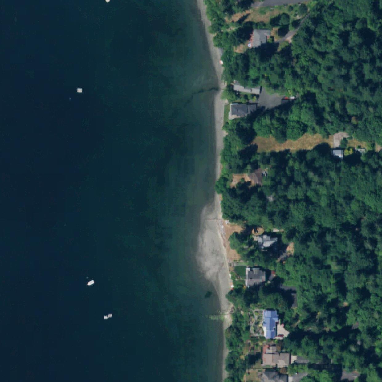Aerial map of Countryside Beach