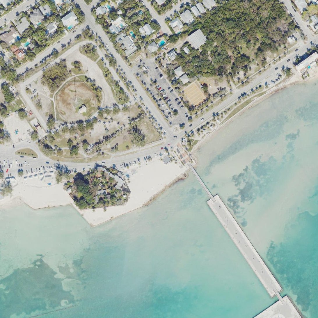 Aerial map of County Beach