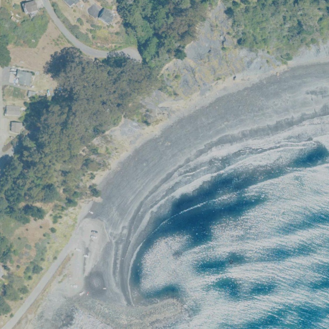 Aerial map of Cove Beach
