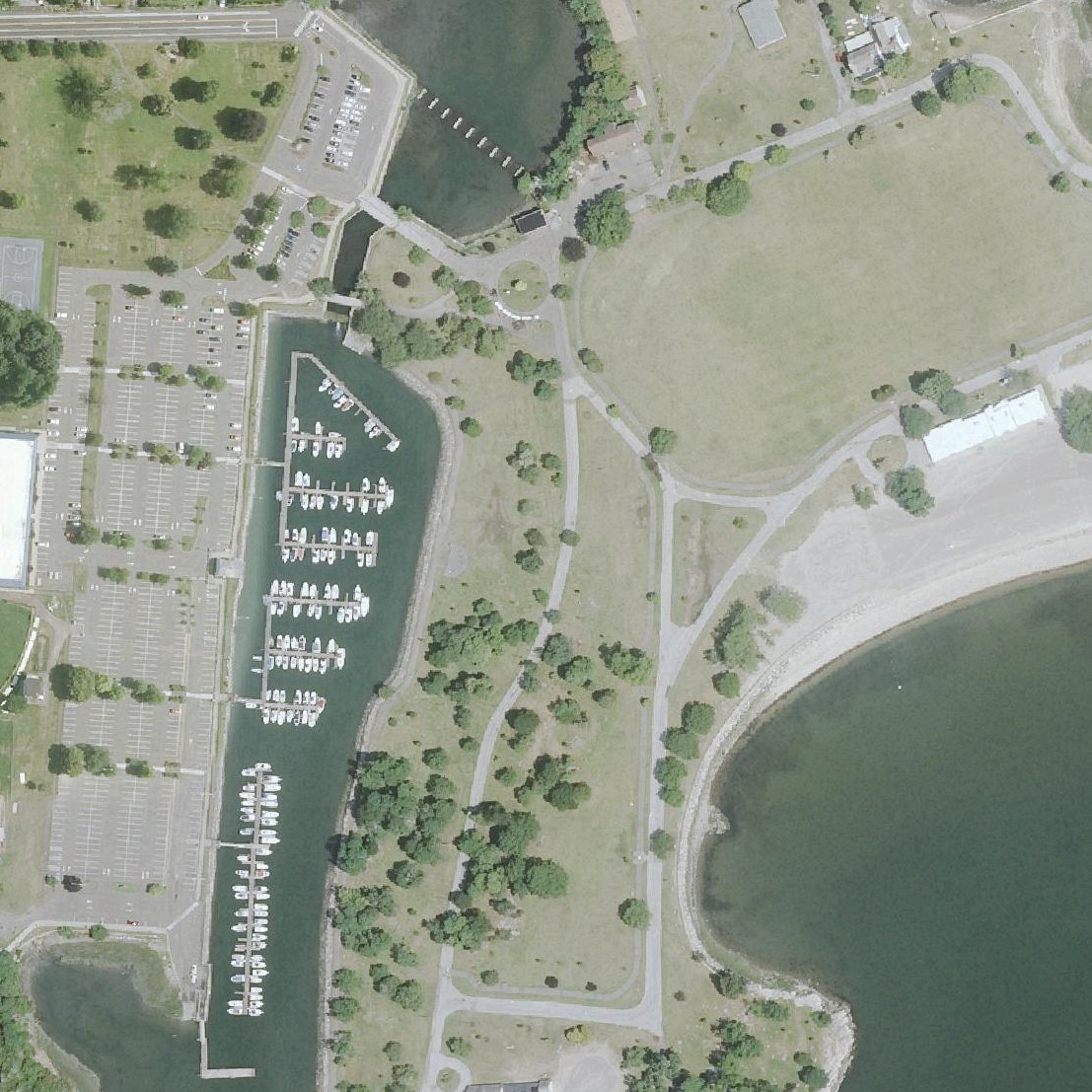 Aerial map of Cove Island