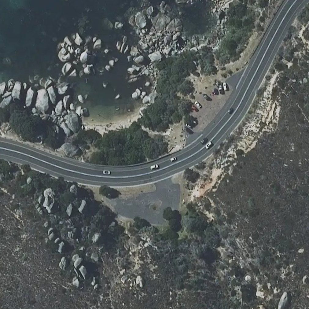 Aerial map of Cozy Beach