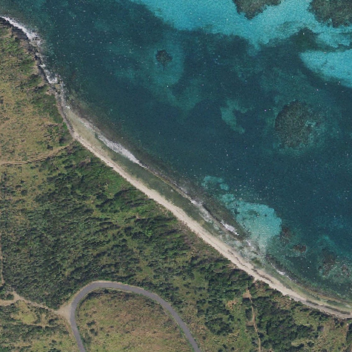 Aerial map of Cramer Park Beach