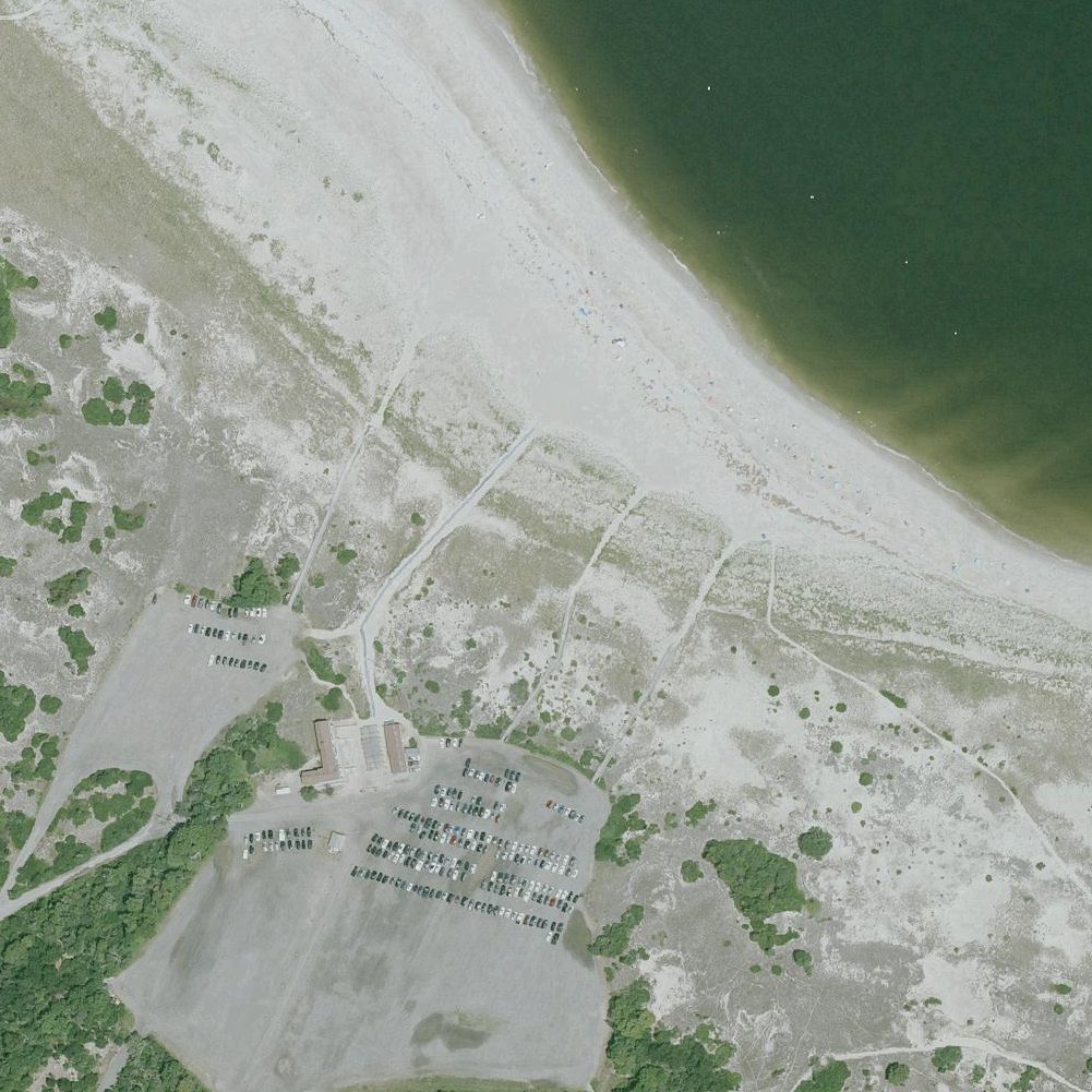 Aerial map of Crane Beach at Trustees of Reservations